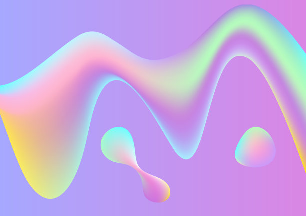 流体颜色背景设置。向量模板图片下载