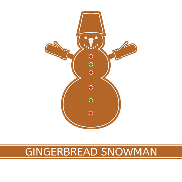 姜饼圣诞雪人图片下载