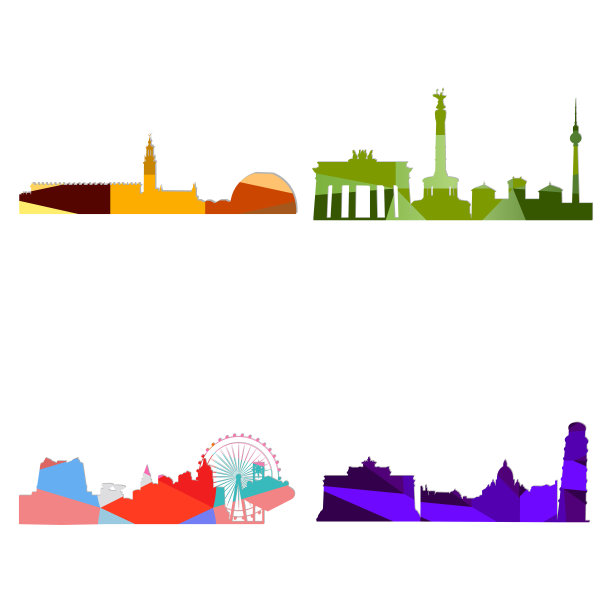 景观城市轮廓图片下载