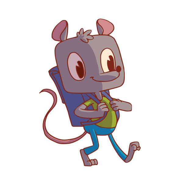 有趣的灰色雄性老鼠图片下载