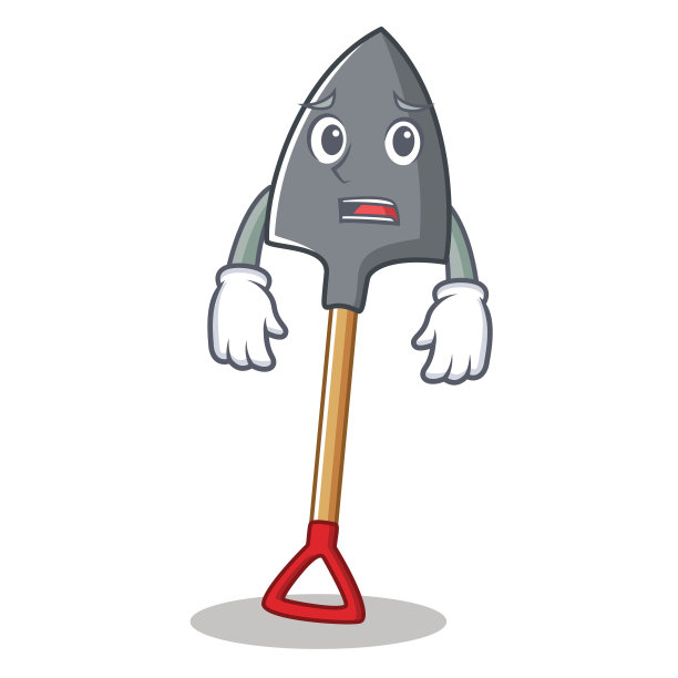 怕铲人物卡通风格图片下载
