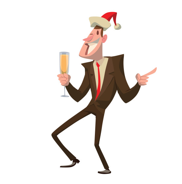 拿着一杯香槟的年轻人图片下载