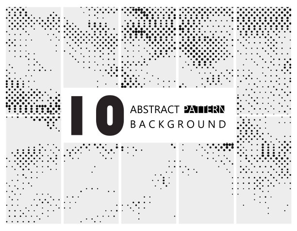 套黑色半色调图案背景图片下载