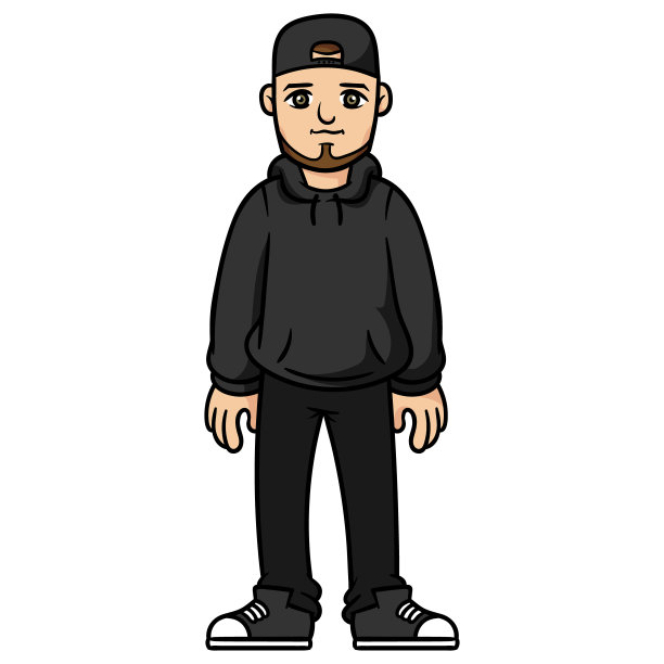 卡通年轻男性角色图片下载