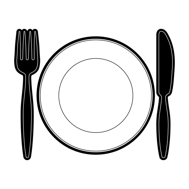 盘叉刀矢量图示图片下载