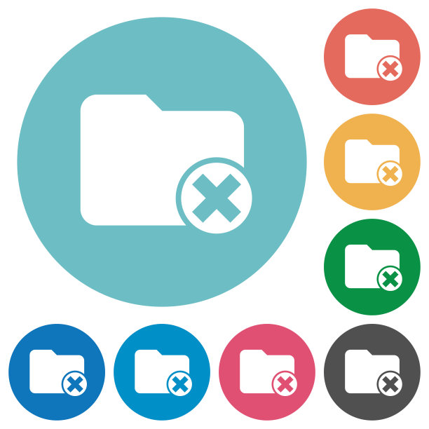 取消目录扁圆图标图片下载