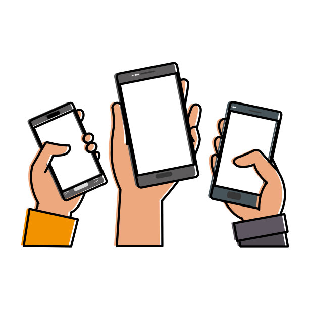 孤立的智能手机设计图片下载