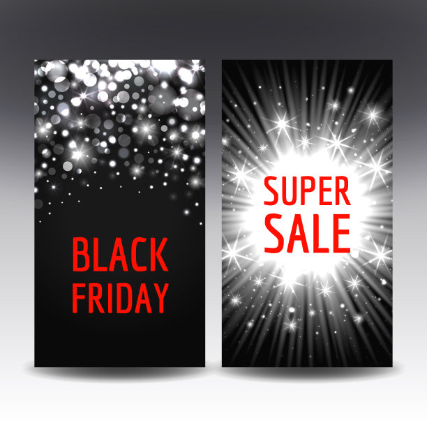 Bokeh灯光在黑色传单模板图片下载