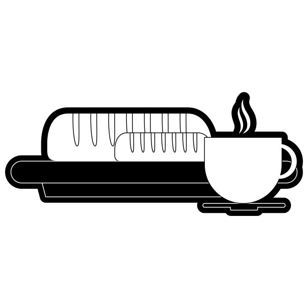 面包与咖啡矢量插图图片下载