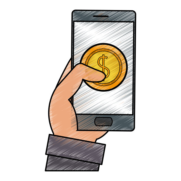 智能手机和硬币设计图片下载