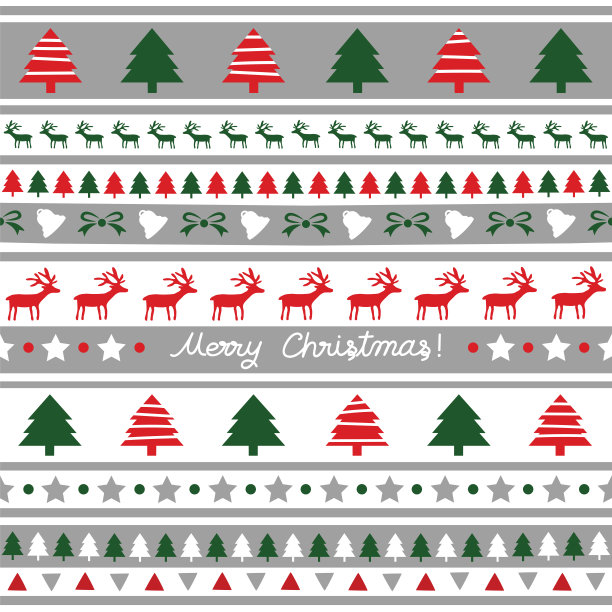 无缝圣诞图案装饰图片下载