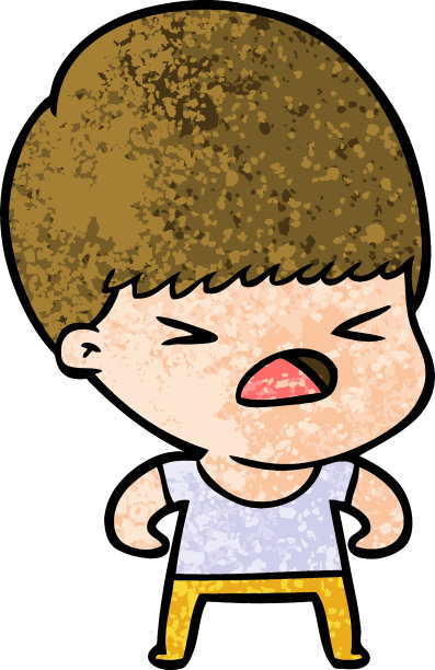 卡通强调人图片下载