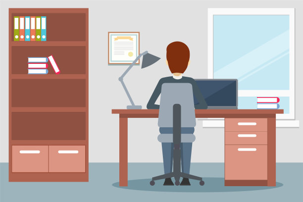 以人为本的办公环境矢量设计图片下载