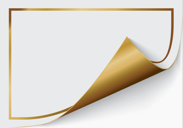 页面卷曲与阴影在一张空白纸上，设计元素的广告和促销信息孤立在白色的背景。EPS 10矢量图图片下载