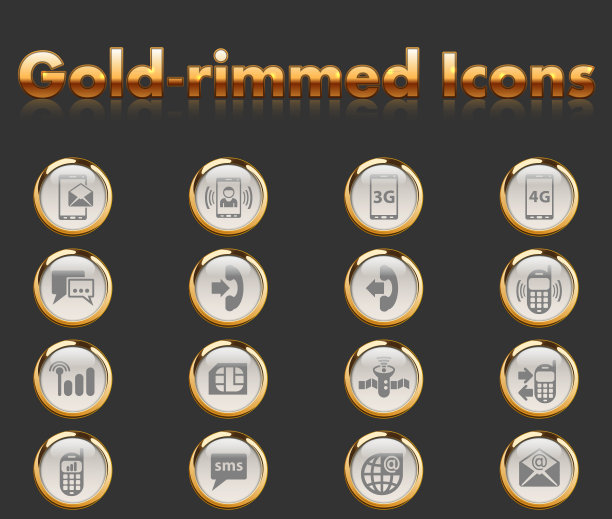 移动连接图标集图片下载