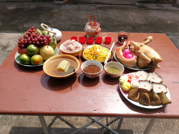 中国新年的祭品图片下载