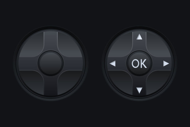 黑色圆形旋钮开关图片下载