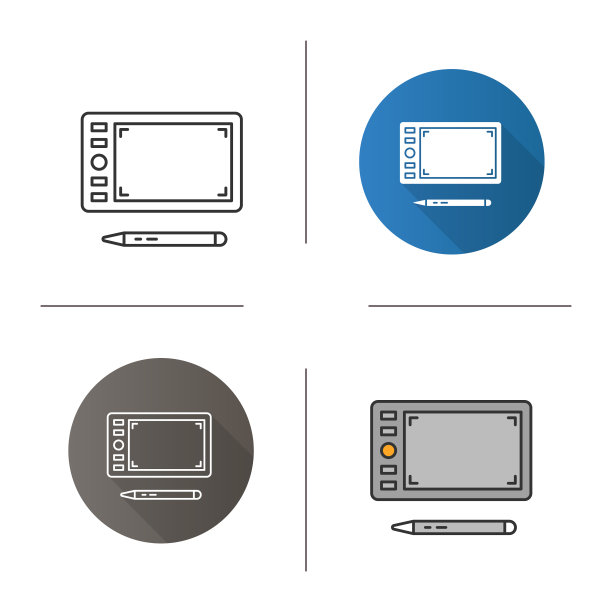 图形平板电脑图标图片下载