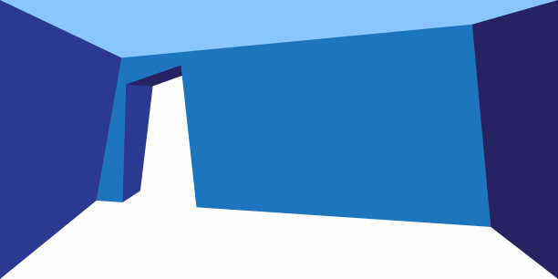 门口在不对称的空房间图片下载