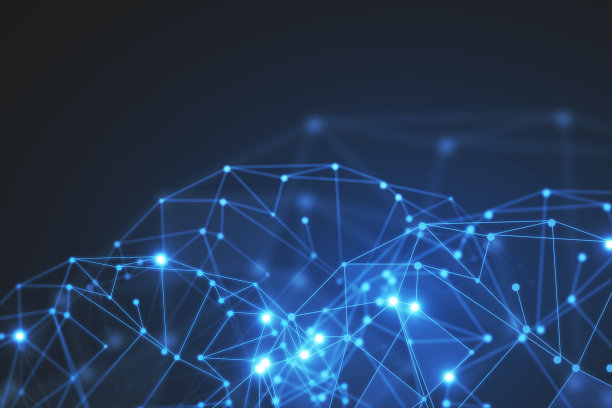 蓝色多边形背景图片下载