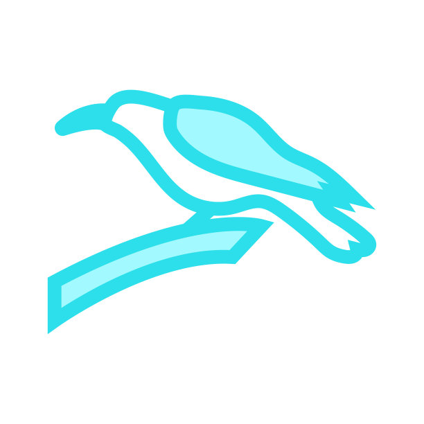 乌鸦颜色线向量图标图片下载