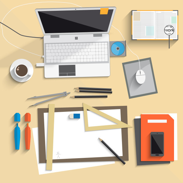 桌面笔记本美术板图片下载