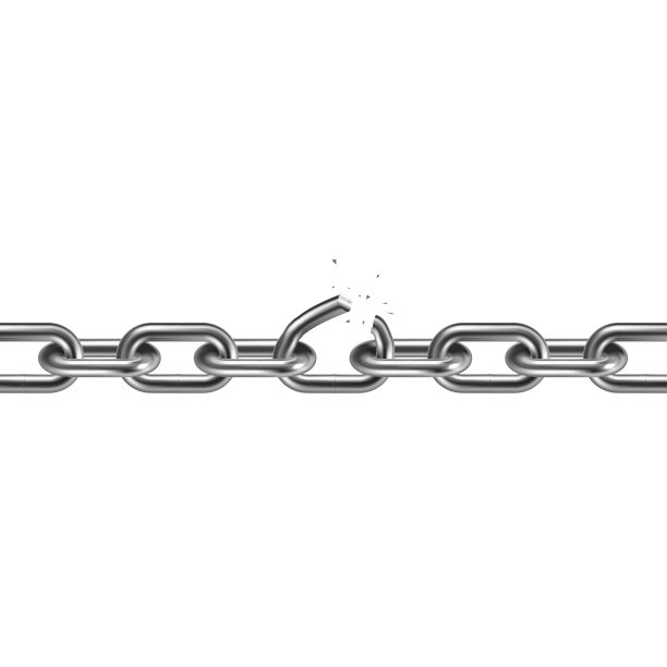 金属断链3D。自由的概念。矢量插图。图片下载
