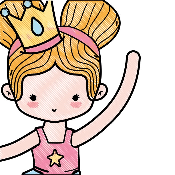 两个圆发髻跳芭蕾舞的憔悴女孩图片下载