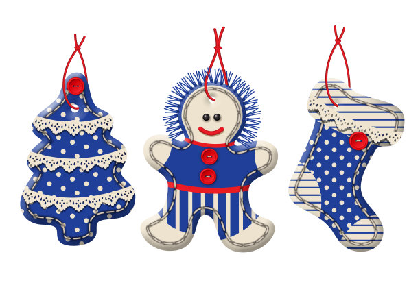 圣诞节纺织装饰品图片下载