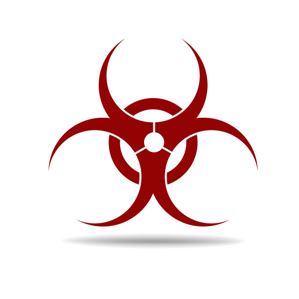 生物危害的象征。矢量信号图片下载