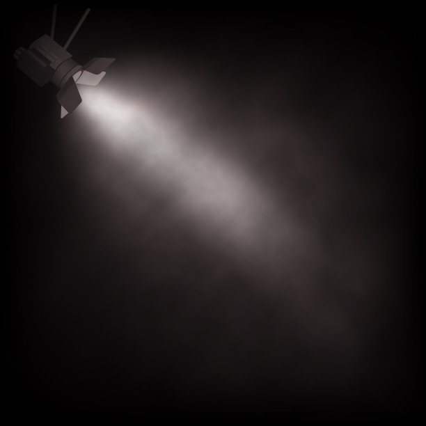 矢量现实复古聚光灯。戏剧或表演背景。图片下载