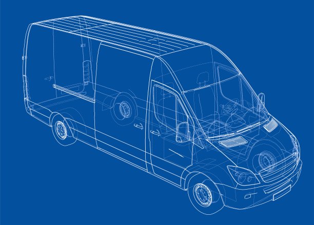 概念车。向量图片下载