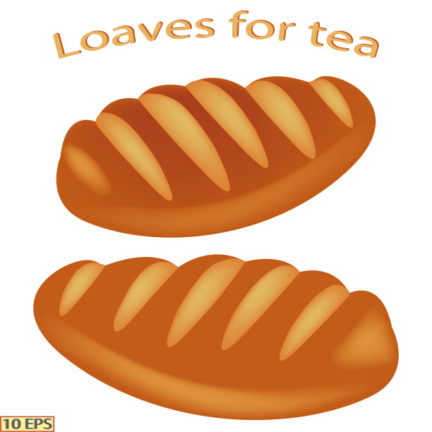 一条面包。新鲜的小麦面包。面包房，面包房产品，糕点。矢量孤立在白色背景。图片下载
