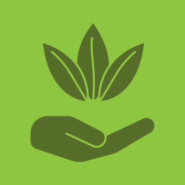 手握茶叶的图标图片下载
