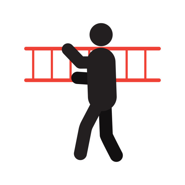 男人用梯子图标图片下载