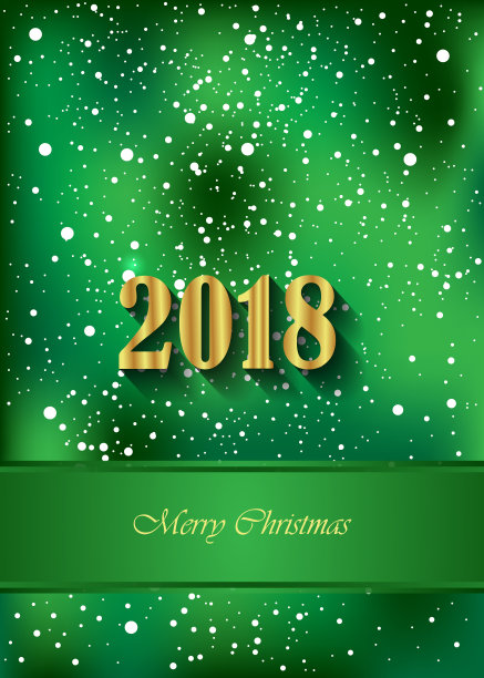 2018圣诞快乐背景。图片下载