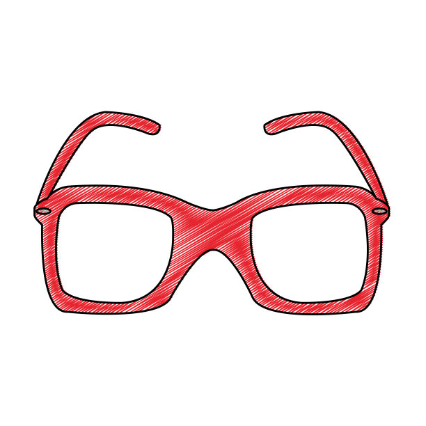孤立的眼镜设计图片下载