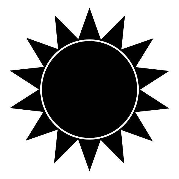 抽象的太阳的形状图片下载