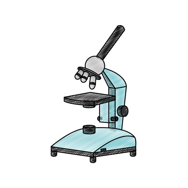 孤立的显微镜设计图片下载