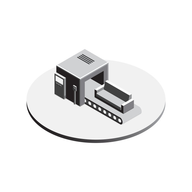 工厂输送系统等距图片下载