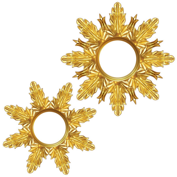 金色的雪花图片下载