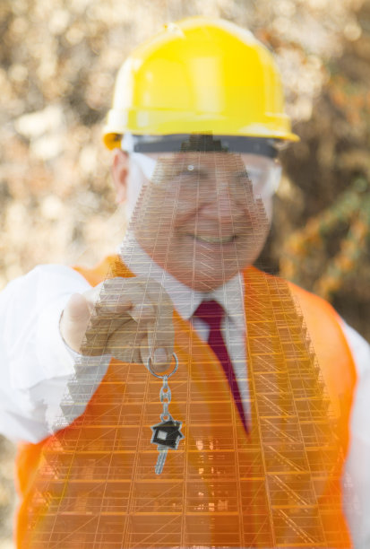 双重曝露建筑工人图片下载