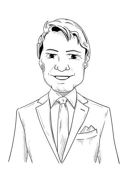 男人微笑着燕尾服图片下载