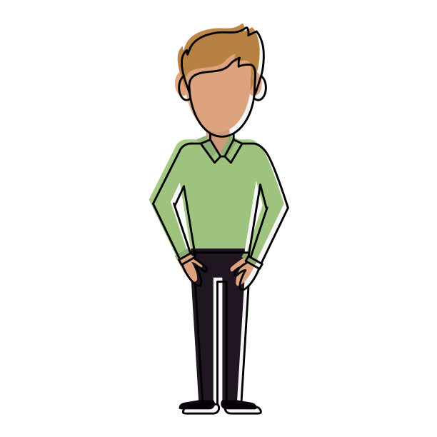 年轻人头像卡通图片下载