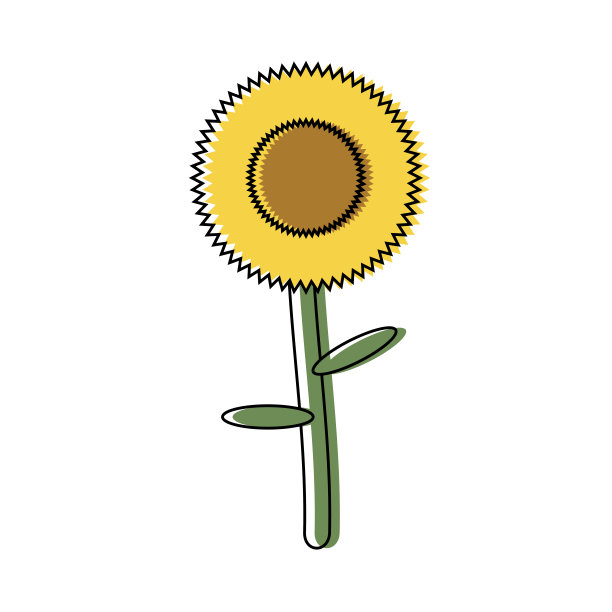 向日葵图标图像素材图片