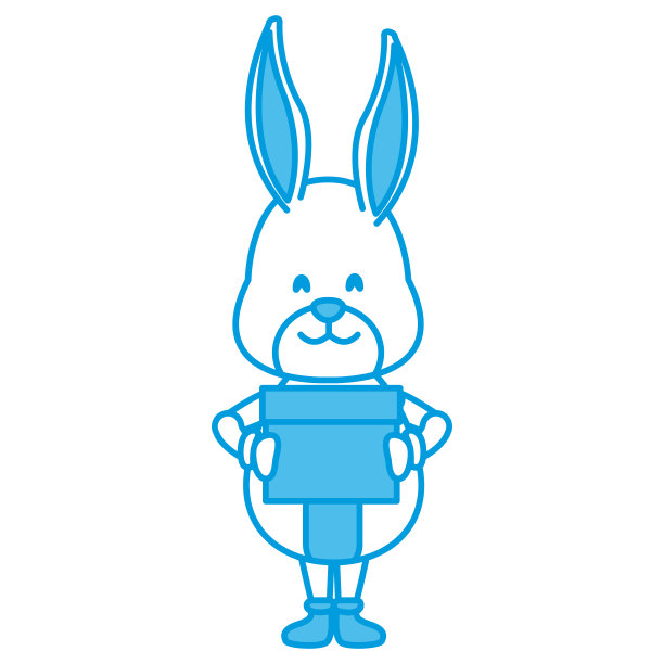 兔子在giftbox图片下载