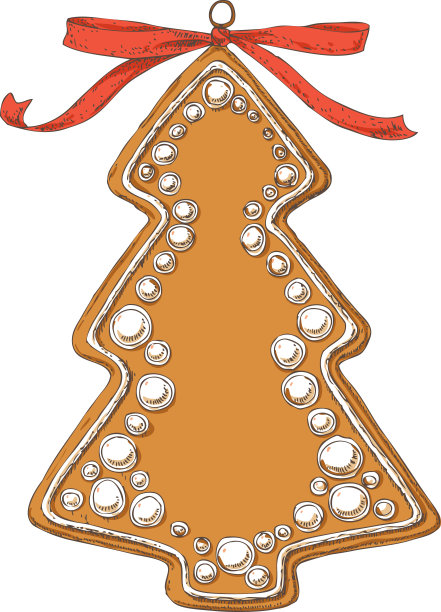 姜饼圣诞树图片下载