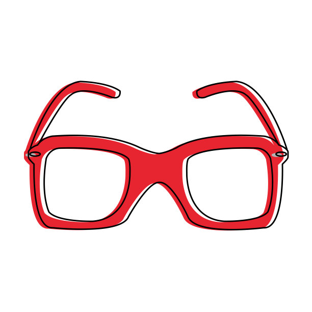 孤立的眼镜设计图片下载