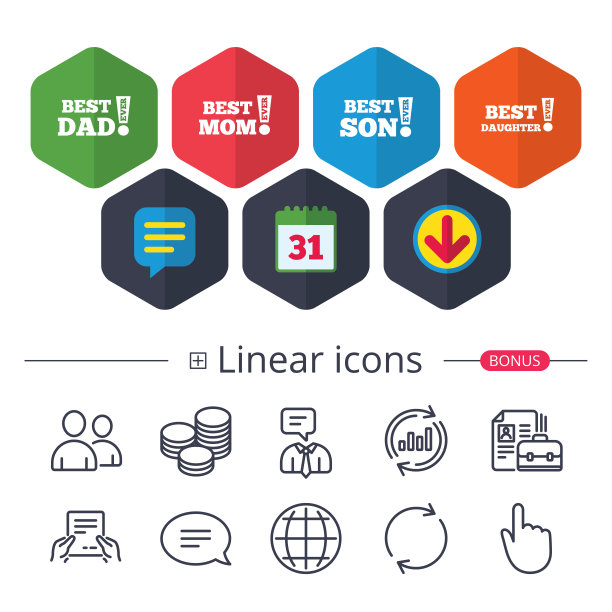 最好的爸妈，儿子，女儿偶像。图片下载