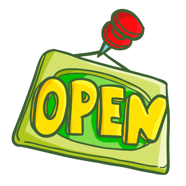 开放的招牌挂图片下载